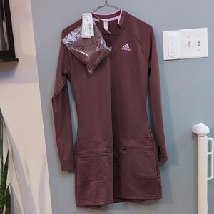Adidas Women's Mauve Long Sleeve Dress - NWT